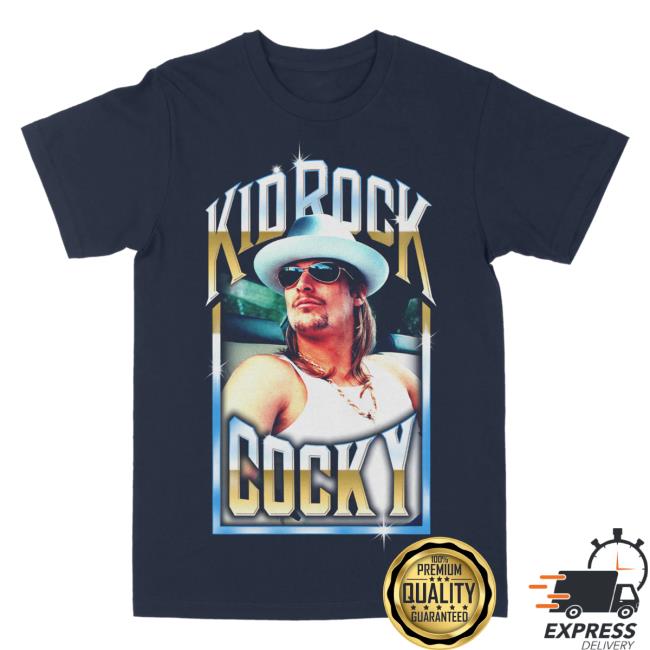 Official Kid Rock Clothing Shop Store Cocky Frame Hot Shirt KidRock Merch