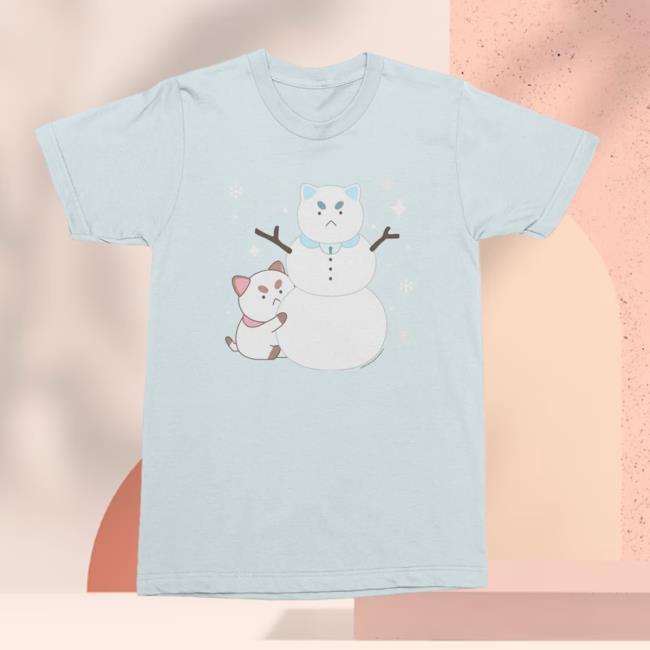 Official Bee And Puppycat Snowman Tee