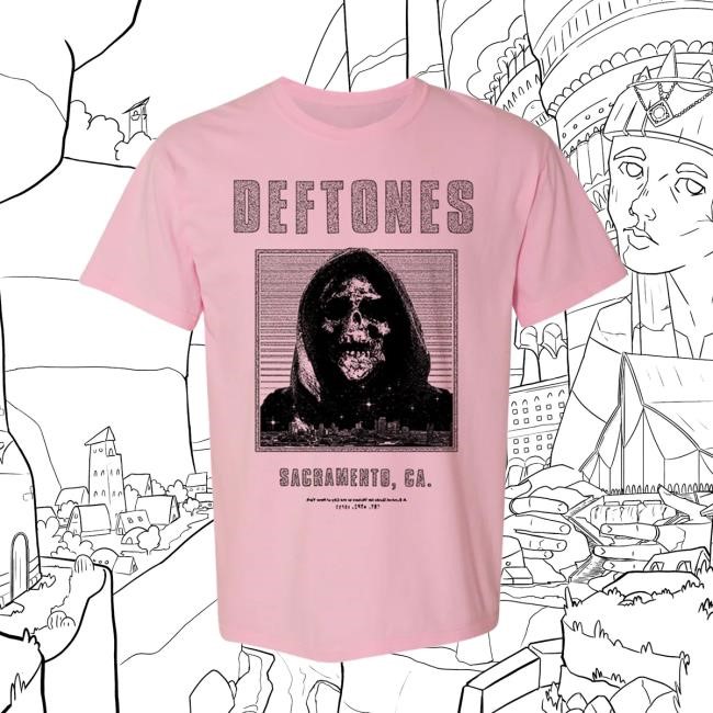 Deftones Pink Deathtones Short Sleeve Shirt
