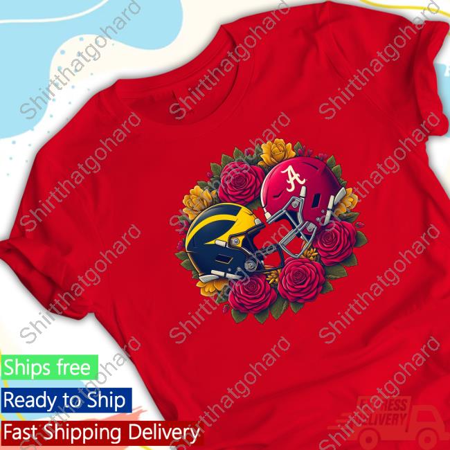 Official Michigan And Alabama Football Rose Bowl Game Shirt