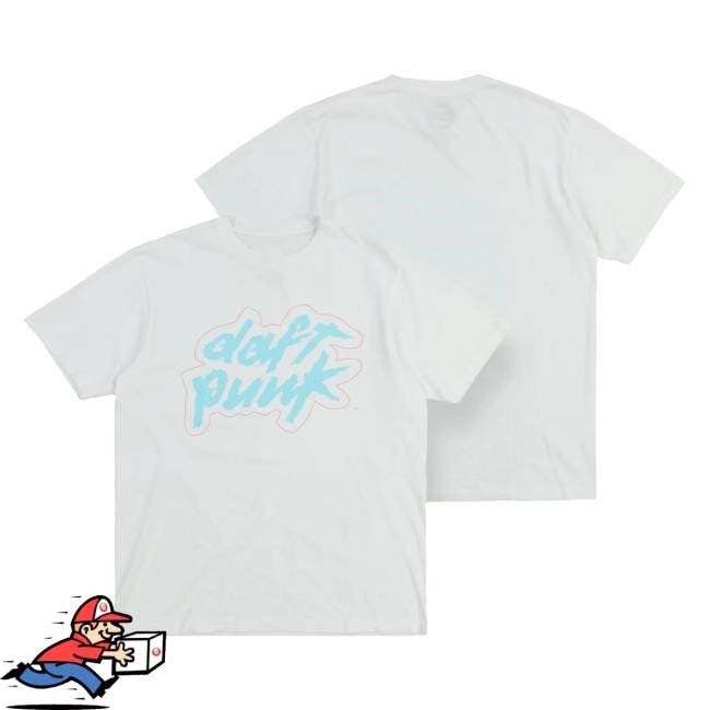 Daft Punk Daft Punk Logo White New T-Shirt