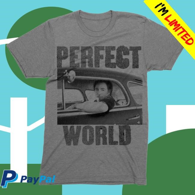 Official Bruce Springsteen Merch Store Bruce Springsteen Perfect World Photo Shirt