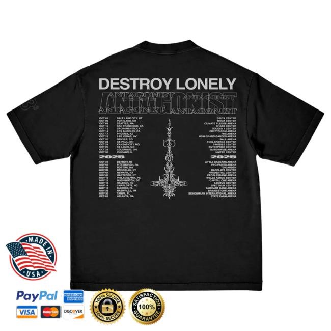 Official Playboi Carti Merch Store Destroy Lonely Mirror Girls Tees