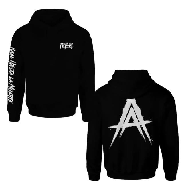 Official Anuel Aa Clothing Store Shop Anuelmerch Black Doble A Deluxe Rhlm Real Hasta La Muerte Pullover Hoodie Anuelaa Merch