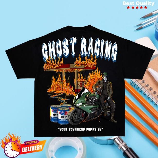 Official Ghost Racing LOL 87 Ghost Popover Sweatshirt - Black