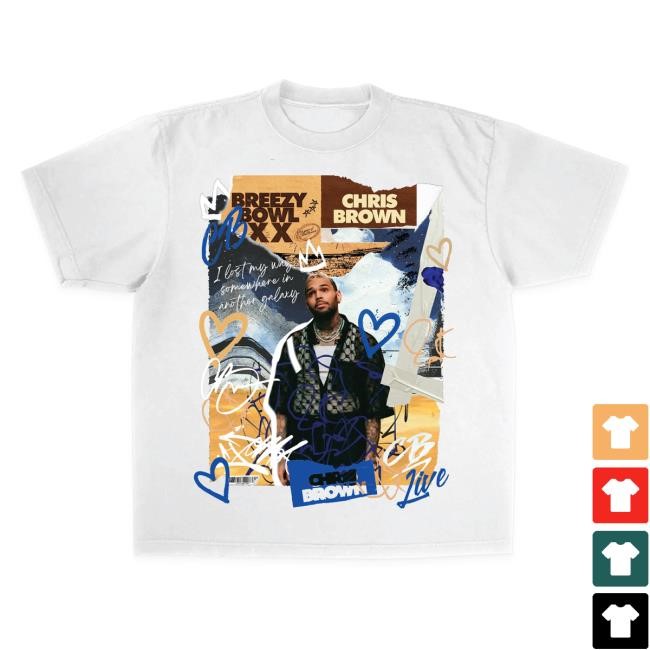 Official Chris Brown Merch Store Chris Brown Breezy Bowl XX Scrapbook S/S Tee