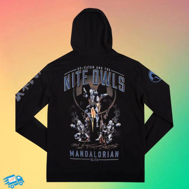 Official Heroes And Villains Clothing Store Merch Star Wars Bo-Katan And The Nite Owls Hoody HeroesandVillains