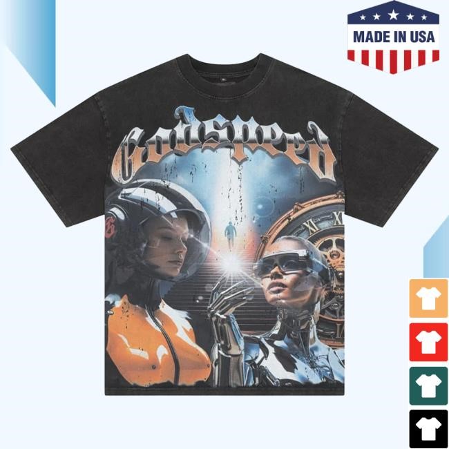 Official Godspeed Nyc Clothing Merch Chosen One Shirt New (Black Washed) Godspeed New York