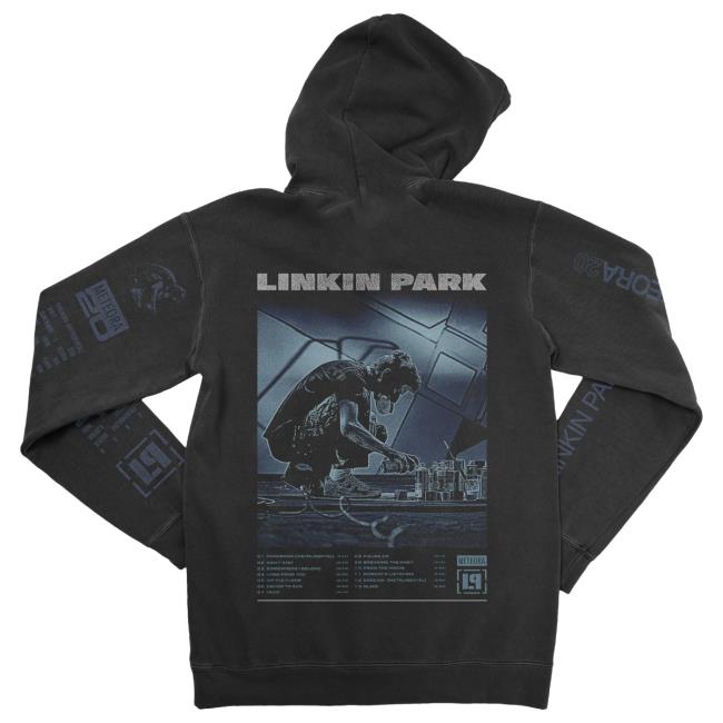 Official Linkin Park Merch Store Logo Tilt Washed Black Long Sleeve LinkinPark Apparel Clothing Shop