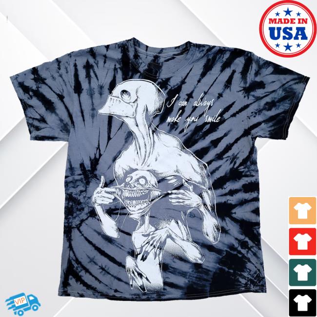 Official Any Means Necessary Clothing Tie Dye I Can Always Make You Smile Smiles Shirt New Sinister Tie-Dye
