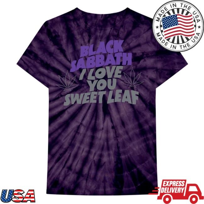 Official Black Sadbath Sweet Leaf Tie Dye Tee