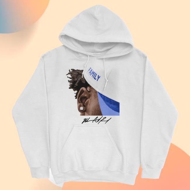 Official Nil Store Merch Shop Exclusive Release: Marcel Reed 'Family' White Sweater