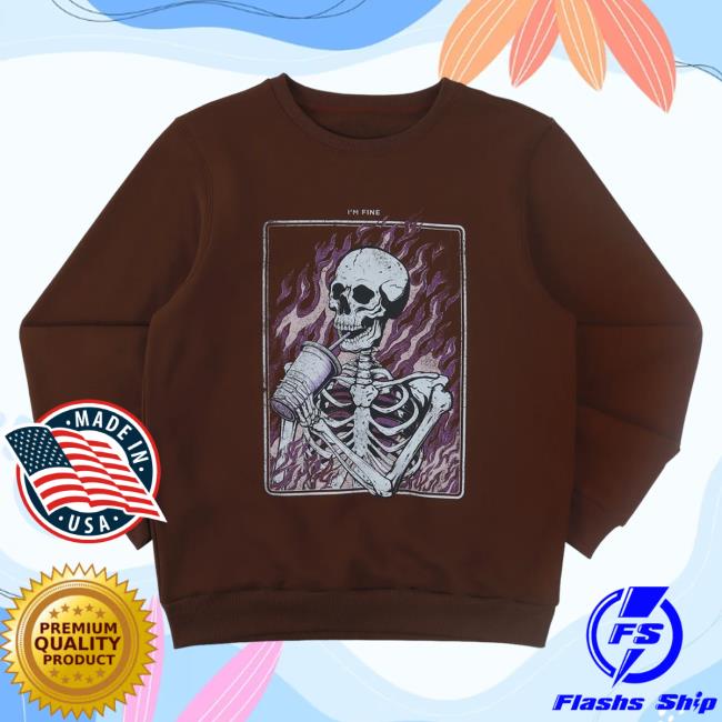 Official Kallmekris Clothing Ottobykris I'm Fine Pullover Sweatshirt Kall Me Otto By Kris Kris Merch