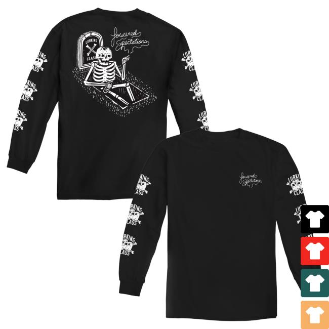 Official Lurking Class Clothing Lowered Expectations Long Sleeve Tee Shirt Black LurkingClass