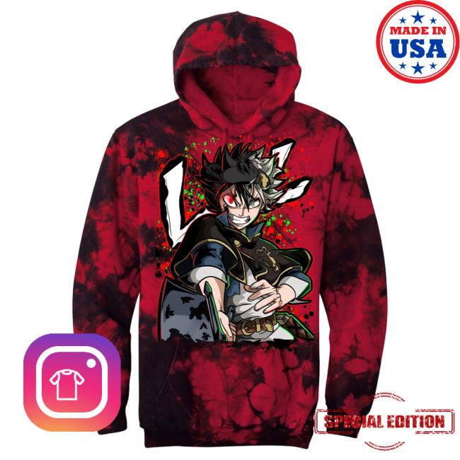 Official Lovers Over Losers Wix Dark Leaf Red & Black Tie Dye Sweaters LoversOverLosers