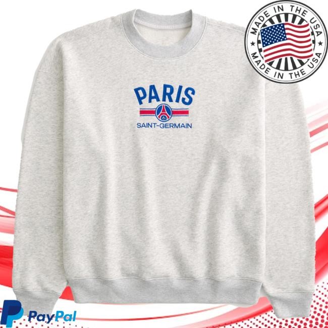 Official Hollister Merch Boxy Paris Saint-Germain Graphic Crewneck Sweatshirt HollisterCo