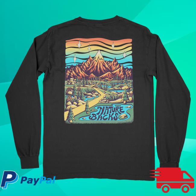 Official Nature Backs Merch Store Emerald Long Sleeve Tees Black NatureBacks Apparel Clothing Shop