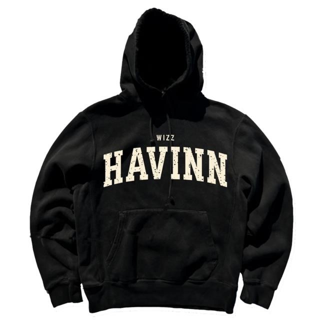 Official Wizz Havinn Wizz Havinn Pullover Hoodie - Black WizzHavinn