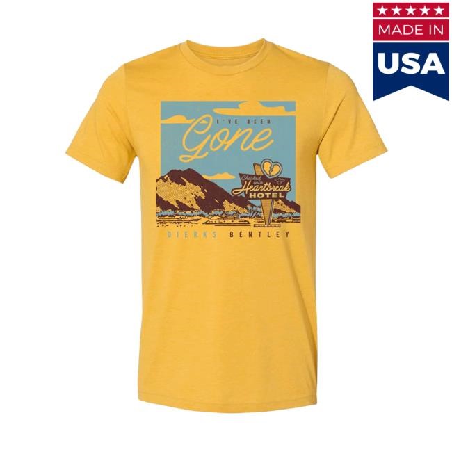 Dierks Bentley Official Merch Store Yellow Gone Shirt Dierks Bentley Clothing Shop Apparel