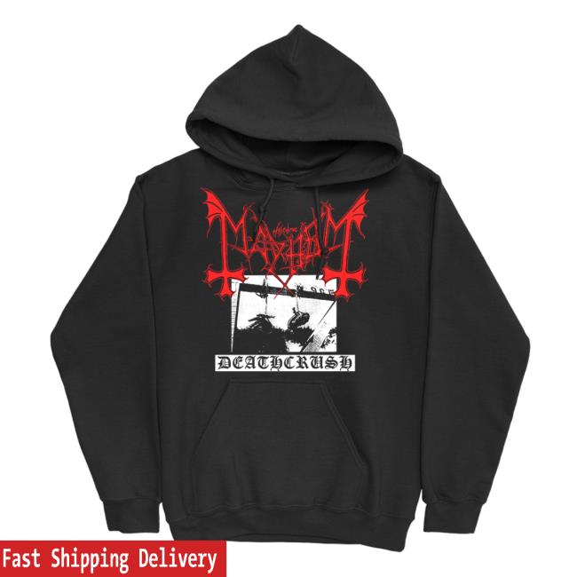 Mayhem Deathcrush (Black) Pullover Hoodie