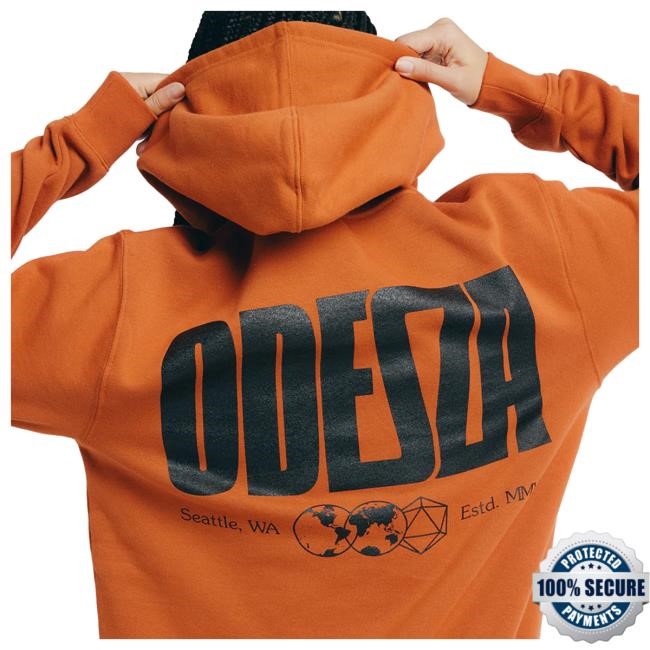 Official Odesza Merch Store Odesza Patch Hooded Sweatshirt Odesza Clothing