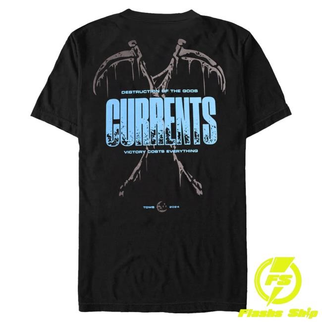Currents Band Official Currents - Destruction Of The Gods - Popover Shirt Currentsofficial