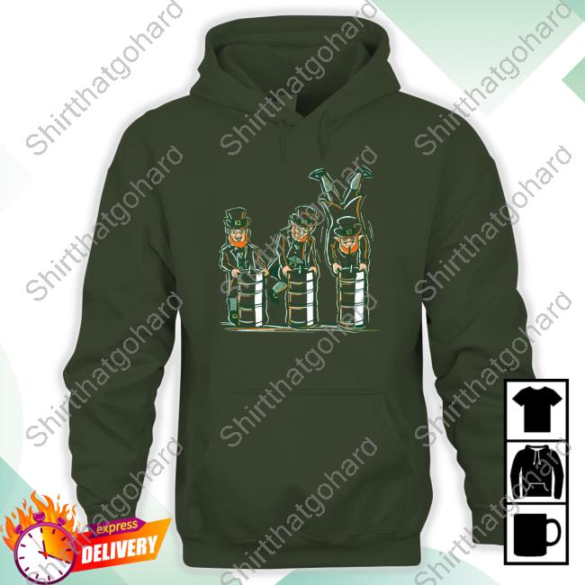 Official Leprechaun Keg Stand Pull Over Hoodie