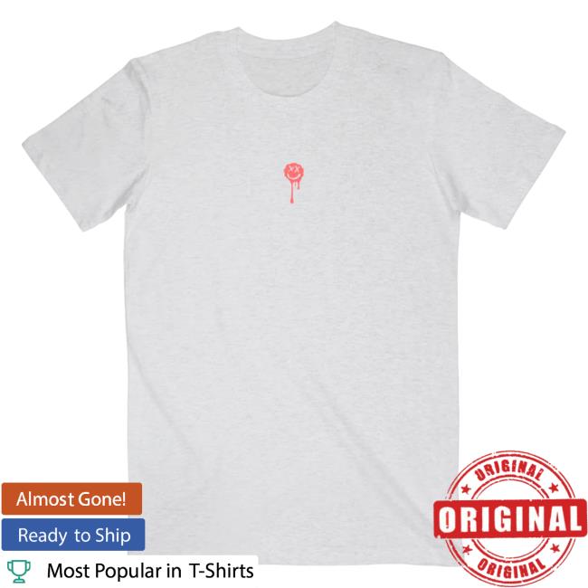 Official Louis Tomlinson Merch Grey Drip Smiley Shirt