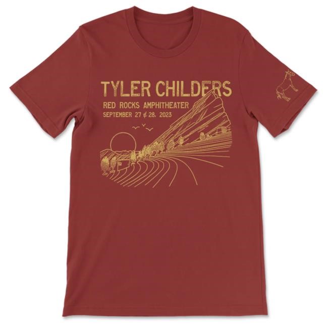 Tyler Childers Merch Store Red Rocks '23 New T-Shirt