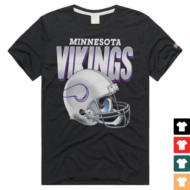 Minnesota Vikings Gradient Helmet Hot Shirt Homeage – | Minnesota Vikings Official | NFL Football