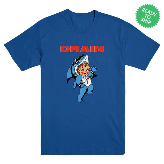 Official Evil Greed Merch Drain "Sharkbaby - Blue" Hot Shirt