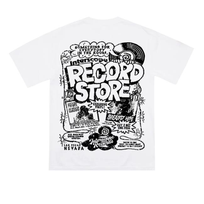 Interscope Record Store - Retro Tee Shirt Interscope Store Merch