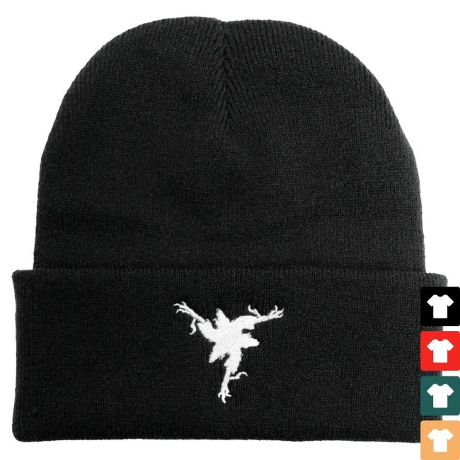 Amenra Tripod Beanie Built For Cold Venue Nights Black Tripod Beanie Worn By Amenra Fans