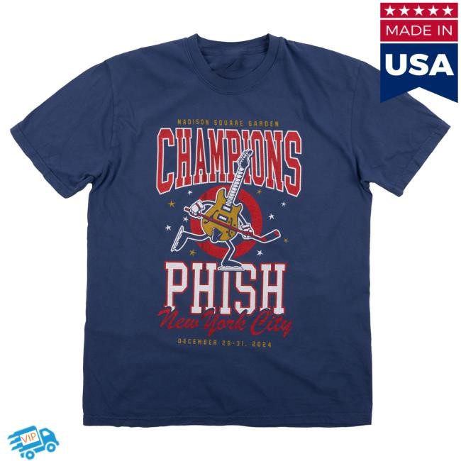 Official Phish Merch Store Shop Phish Languedoc Champions Tees on Blue