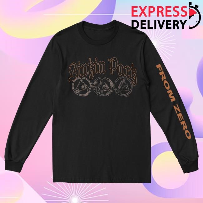 Official Linkin Park Merch Store LP Swept Black Holiday Long-Sleeve LinkinPark