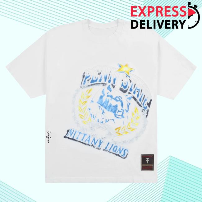 Official Travis Scott Utopia Merch Store CJ X M&N X PENN STATE UNIVERSITY SEAL Tshirt Travis Scott Apparel Clothing TravisScott