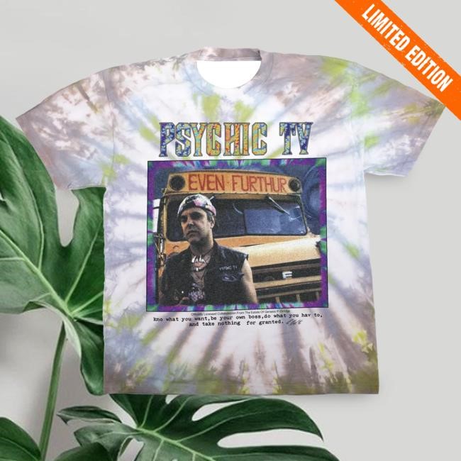 Official Online Ceramics Clothing Genesis P-Orridge "Even Furthur" Dyed T Shirt OnlineCeramics