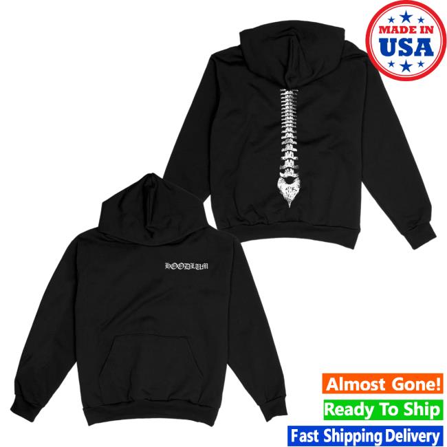 Official Merch Bar Samuel Ratsch Hoodlum Shop Darby Allin Spine Hoodies MerchBar