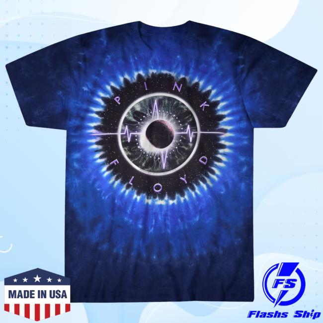 Official Merch Bar Pink Floyd Store Shop Pink Floyd Pulse Concentric Tie-Dye Shirt 2023 PinkFloyd Merchbar