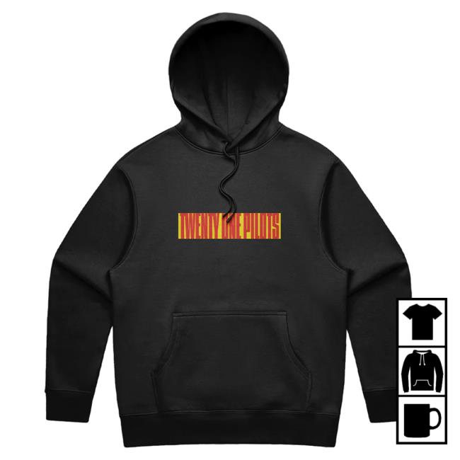 Official Twenty One Pilots Merch Store 21 Pilots Block Wordmark Black Pullover Sweatshirt Twenty One Pilots Clothing Shop TwentyOnePilots 21Pilots