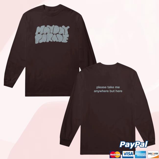 Official Merch Now Mayday Parade Stitch Brown Long Sleeve T Shirt MerchNow