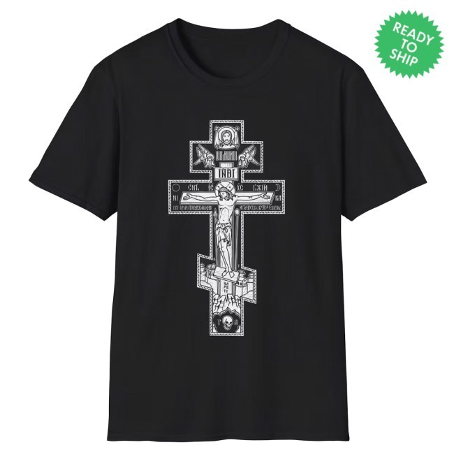 Orthodox Cross T Shirt - Softstyle