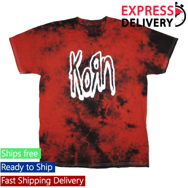 Rockabilia Merch Korn White Logo Tie Dye Tie Dye Tee