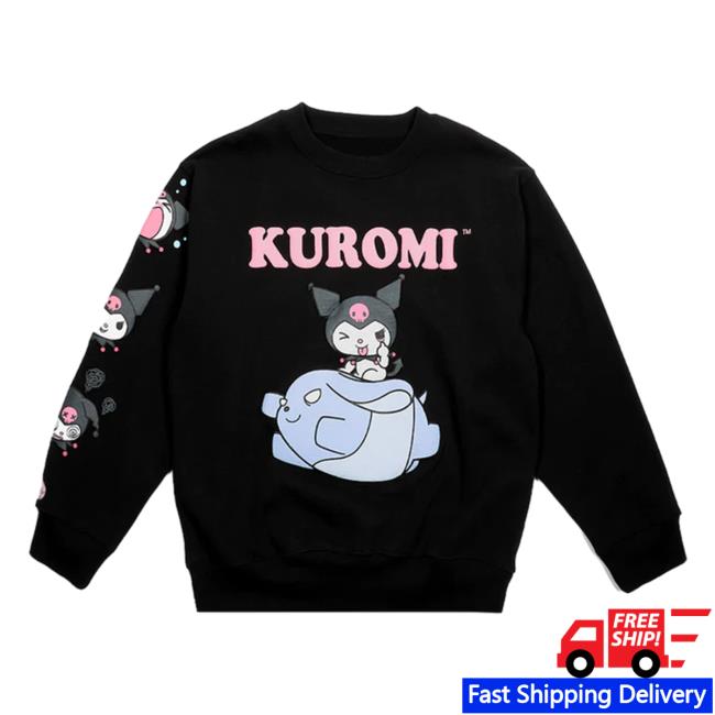 Official Sanrio Apparel Clothing Merch Store Shop Kuromi X Dumbgood Pullover Hoodie