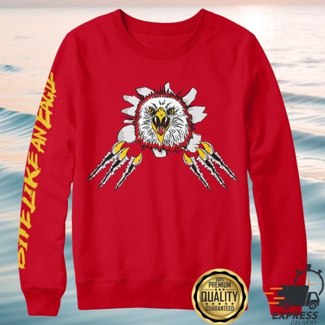 Official Cobra Kai Merch Eagle Fang Rip Red Sweaters