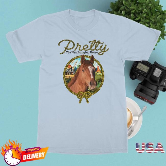 Official IndieMerchstore Pretty the Head-Banging Horse "Gift Shop" Top Shirt