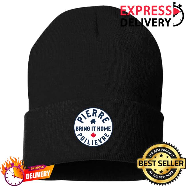 Official Bring It Home Merch Store Pierre Poilievre Black Bring It Home 12" Solid Cuffed Beanie. Cap