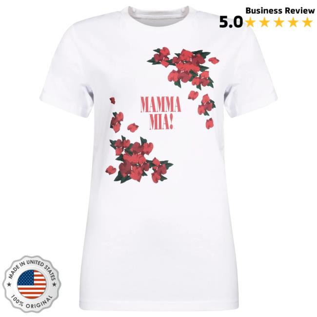 Official ABBA The Museum Merch Shop Mamma Mia Flower Shirt
