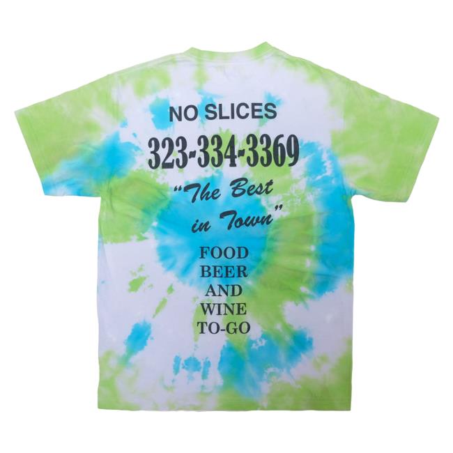 Jon And Vinny's OG Pizza Man Tee Fairfax, Tie Dye Shirt Green Blue Jonandvinnys