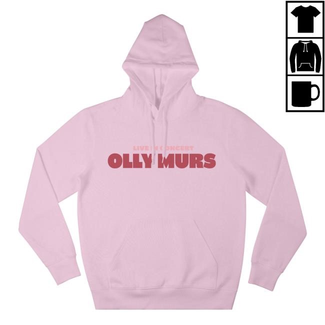 Olly Murs Live In Concert Pink Hot Hoodie - Olly Murs | Official Merch